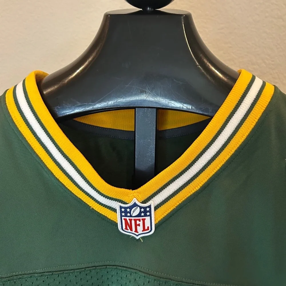Nike Green Bay Packers Aaron Rodgers 12 On Field Jersey Mens 48 Green NFL